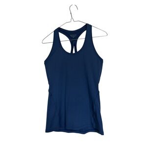Athleta Womens Navy Blue Racerback Performance Workout Tank Top Size XS RN 54023